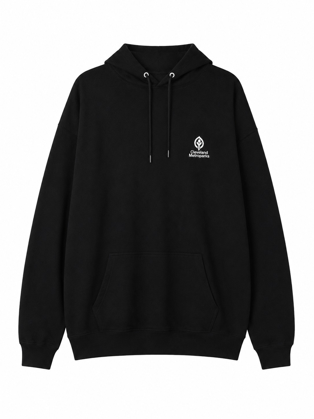 Port and Company Black Hoodie With Cleveland Metropark Logo